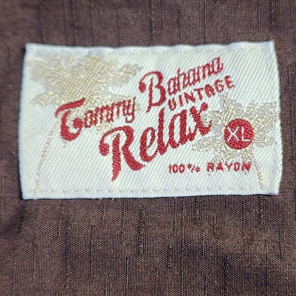 Tommy Bahama Vintage Relax Dragon & Floral Print Shirt, Men's XL - Picture 4 of 8